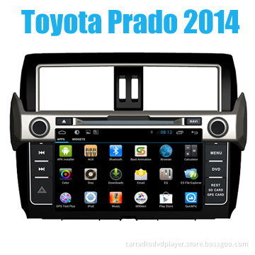Quad Core Car Radio Dvd Navigation Toyota Prado 2014